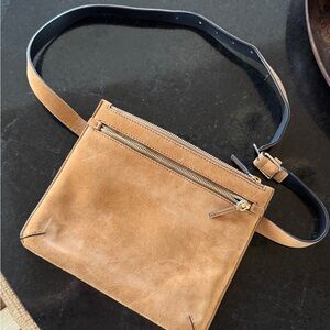 Theory suede crossbody bag